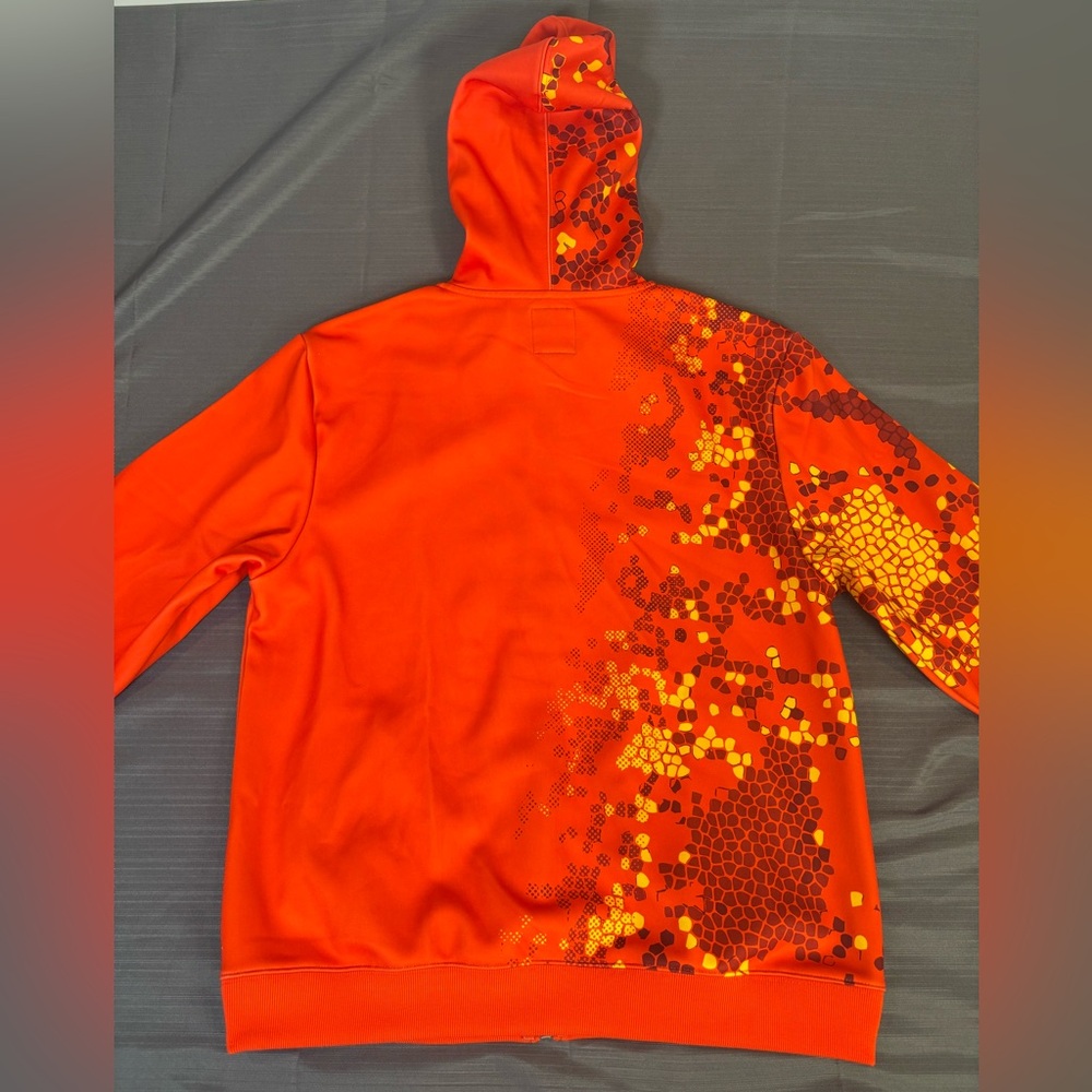 Can-Am BRP Full Zip Hoodie | Orange Camo Graphic | Size L/G - Picture 5 of 7